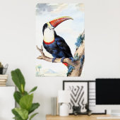 Poster Toucan à bec rouge,  (Bureau à domicile)