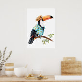 Poster Toucan en chemise hawaïenne (Cuisine)