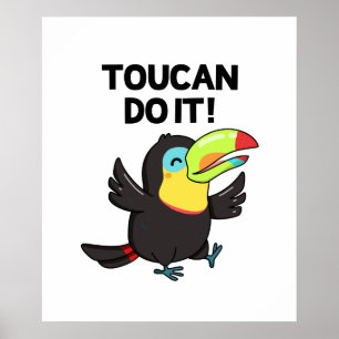 Poster Toucan Le Faire Drôle Encourageant Le Jeu D'Oiseau