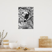 Poster Toucan tropical garden (Cuisine)