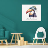 Poster Toucan Winter Vibes, personnalisation