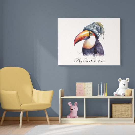 Poster Toucan Winter Vibes, personnalisation