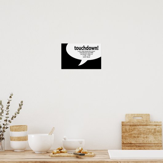 Poster touchdown! (Cuisine)