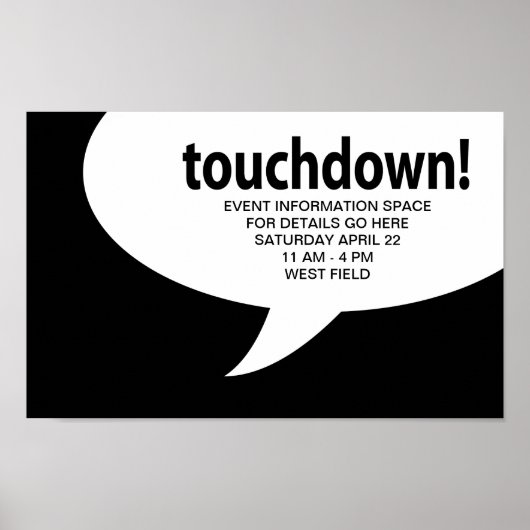 Poster touchdown! (Devant)