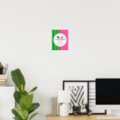 Poster Touchdowns ou Tutus Genre Reveal (Bureau à domicile)