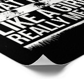 Poster Touche Comme Une Fille Karate Power Message (Coin)