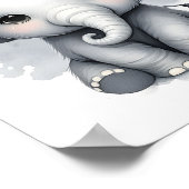 Poster Touche de couleur pour la nurserie Animaux de la j (Coin)