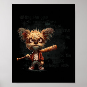 Poster Toucher La Salle De Sport Pour Relâcher Stress Il 