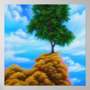 Poster Toucher l'affiche des nuages