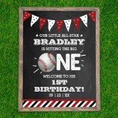 Poster Toucher Le Grand | Baseball 1er anniversaire