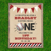 Poster Toucher Le Grand | Baseball 1er anniversaire