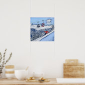 Poster Toucher les pistes (Cuisine)