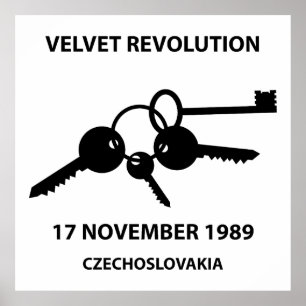 Poster Touches de clés - symbole de la révolution de velo