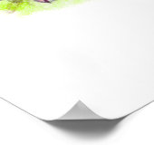 Poster Touches de jardin fleuri (Coin)