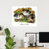 Poster Touches de jardin fleuri (Bureau à domicile)