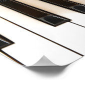 Poster Touches de piano avec Psaumes Bible Verse (Coin)