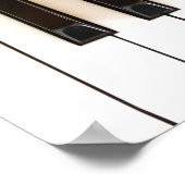 Poster Touches de piano avec Psaumes Bible Verse Citation (Coin)