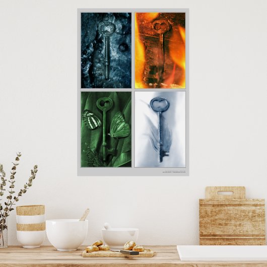 Poster Touches élémentaires (Cuisine)