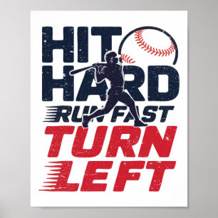 Poster Touchez Hard Run Fast Turn Left Bysebyl Player Kid