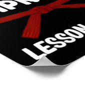 Poster Touchez-Moi Et Votre Première Leçon De Hapkido Est (Coin)