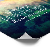 Poster toujours aller à l'extra mile nature art quote (Coin)