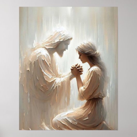 Poster Toujours avec vous, l'art chrétien, Jésus et la fe (Devant)