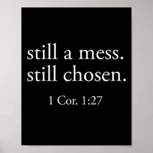 Poster Toujours choisi minimaliste verset biblique foi ch