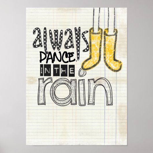 Poster toujours danser sous la pluie (Devant)