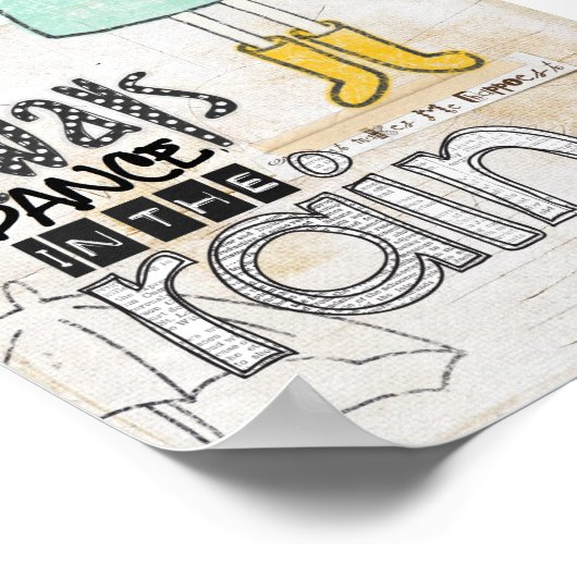 Poster toujours danser sous la pluie (Coin)