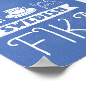 Poster Toujours du temps pour l'affiche suédoise Fika (Coin)