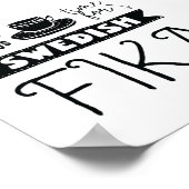 Poster Toujours du temps pour l'affiche suédoise Fika (Coin)