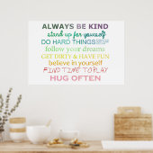 Poster Toujours être gentil (Cuisine)