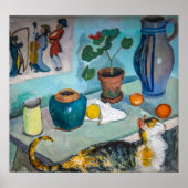 Poster Toujours la vie avec chat | Auguste Macke | (Devant)