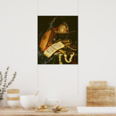 Poster Toujours la vie avec des instruments de musique (Cuisine)