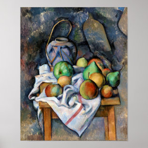 Poster Toujours la vie avec les fruits, Paul Cezanne