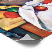 Poster Toujours la vie avec les fruits, Paul Cezanne (Coin)