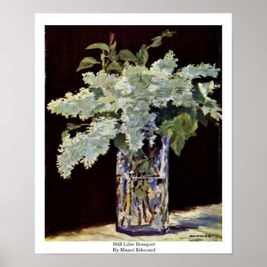 Poster Toujours Lilac Bouquet Par Manet Edouard (Devant)