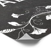 Poster Toujours M'Embrasser Goodnight Vintage Chalkboard  (Coin)