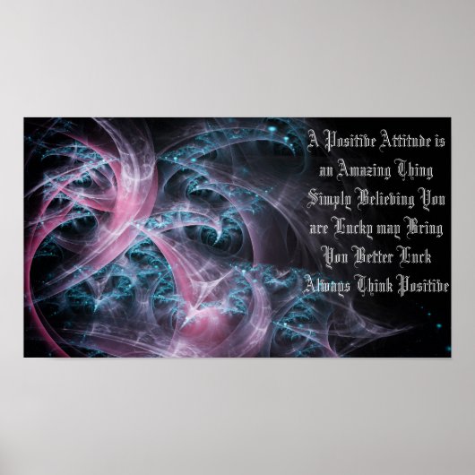 Poster Toujours penser positif (Devant)