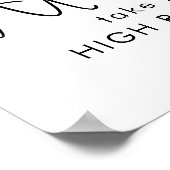 Poster Toujours prendre la route haute motivation (Coin)