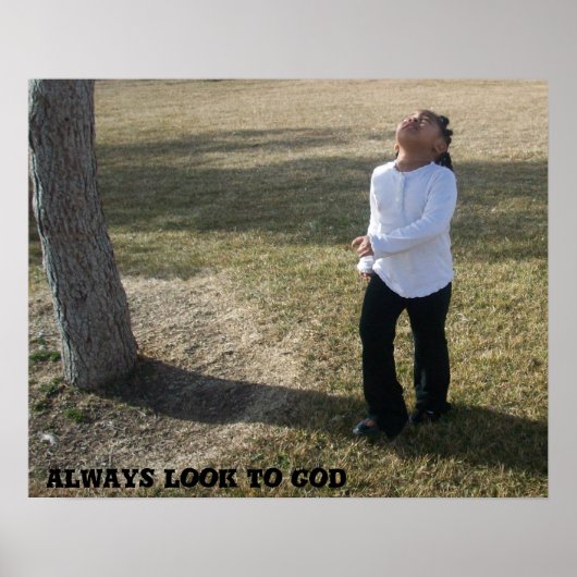 Poster Toujours regarder Dieu (Devant)