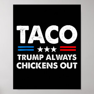 Poster Toujours Trump Se Défile Échange Taco Mème Drôle 5