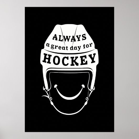 Poster Toujours une grande journée pour le hockey (Devant)