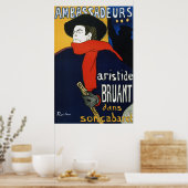 Poster Toulouse-Lautrec Ambassadeurs Aristide Bruant (Cuisine)