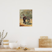 Poster Toulouse-Lautrec - Artilleryman et son cheval (Cuisine)