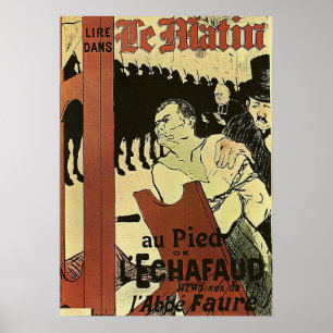 Poster Toulouse-Lautrec - Au Pied De L'échafaud 18…