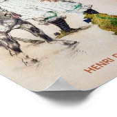 Poster Toulouse-Lautrec, Clown de cirque avec Cheval et S (Coin)