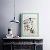 Poster Toulouse-Lautrec, Clown de cirque avec Cheval et S