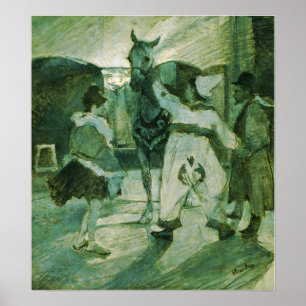Poster Toulouse-Lautrec - Dans les Coulisses du Cirque