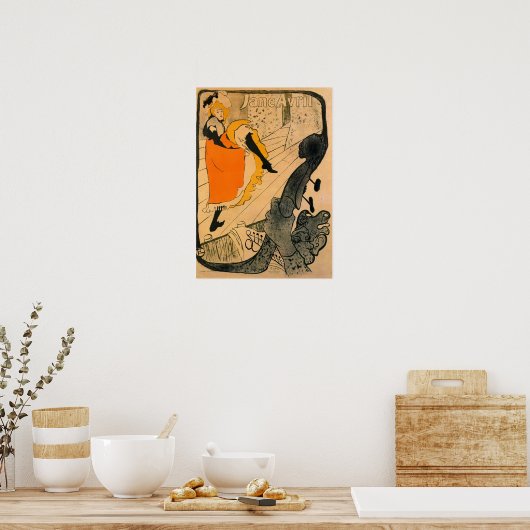 Poster Toulouse-Lautrec - Jane Avril (Cuisine)